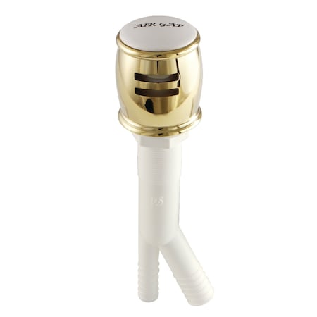 Kingston Brass K511PB Dishwasher Air Gap, Polished Brass K511PB